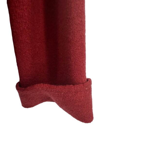 HERMAN GEIST 100% Wool Single Snap Red Cape Size S - Picture 6 of 9